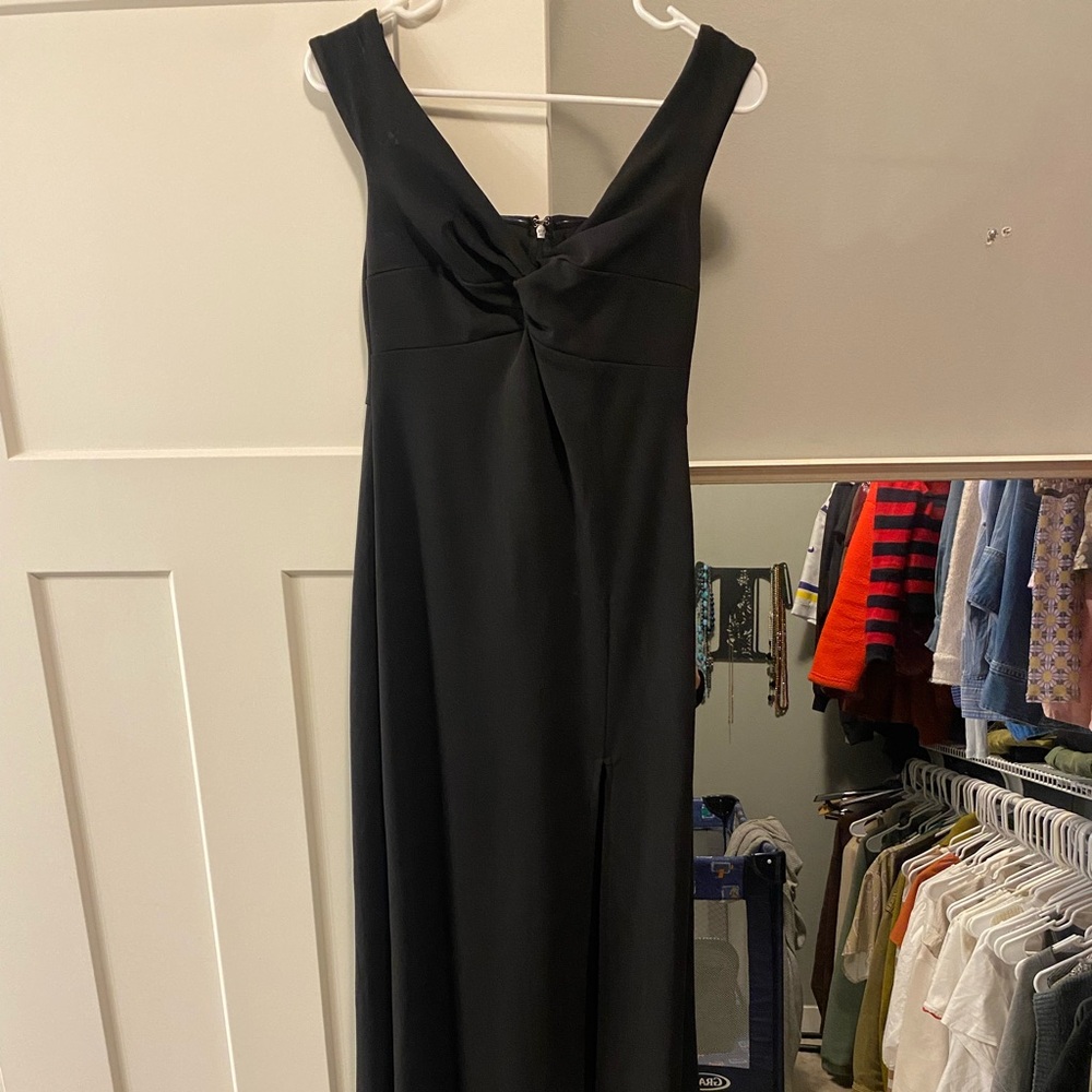 Lulu black off the shoulder twist detail dress size 6